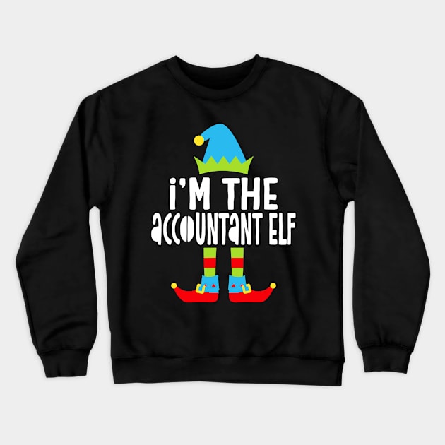 I'm The Accountant Elf Crewneck Sweatshirt by luckyboystudio